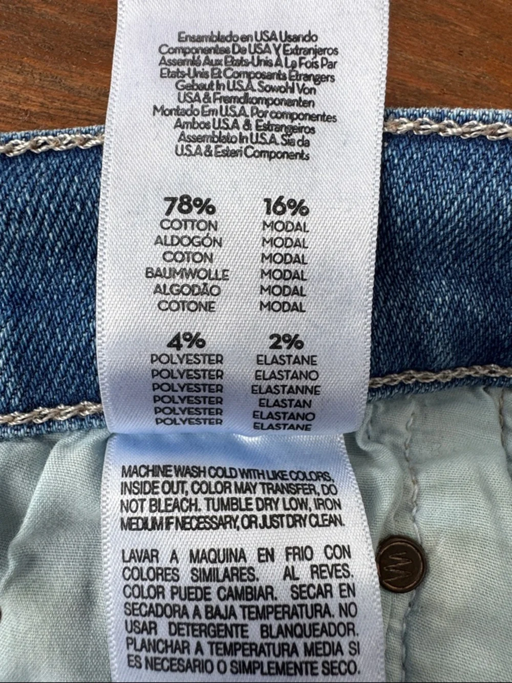 MOTHER The Insider Crop Step Fray Work Hard Play Hard Size 30 - Picture 10 of 14